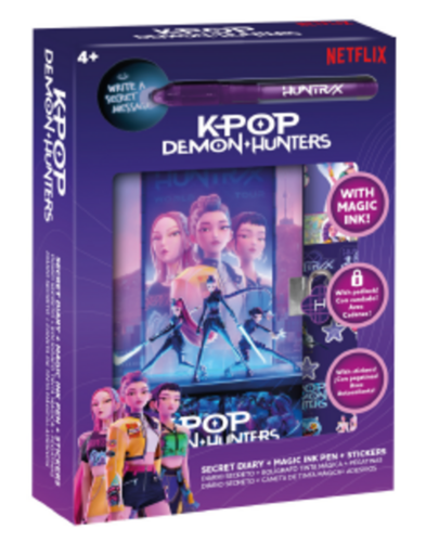 Set journal intime + stylos encre magique et stickers K-Pop Demon Hunter