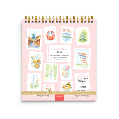 Travel Book - Carnet aquarelle - thème Japon