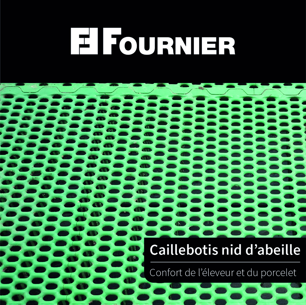 Le caillebotis nid d’abeille pour le confort de l’éleveur et du porcelet