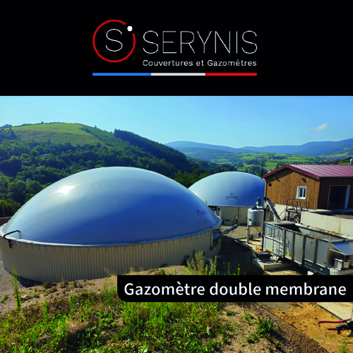 Gazomètre double membrane 