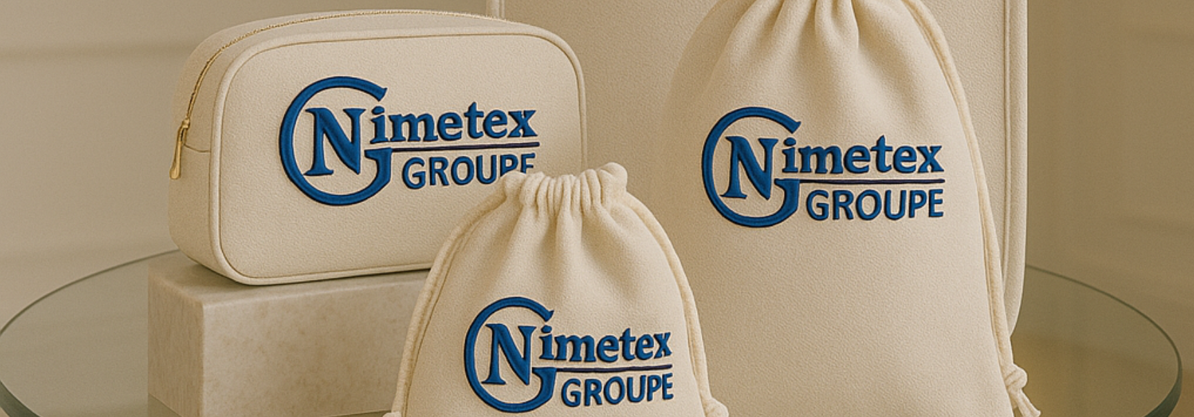 Nimetex Groupe présente ses sacs et pochons textiles écoresponsables