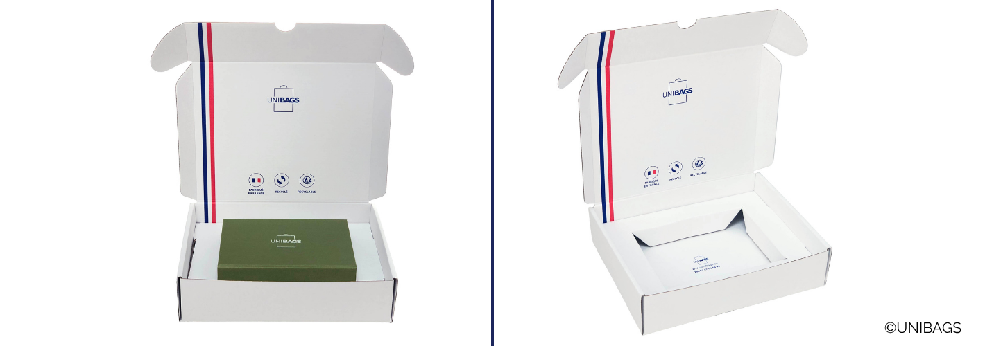 UNIBAGS dévoile le modèle haut de gamme de son offre d’emballages carton personnalisés : CALIBOX