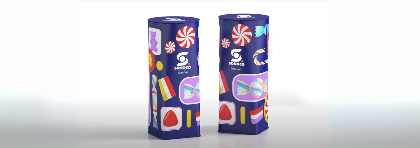 La boîte métallique de Sonoco, élégante et recyclable à l’infini