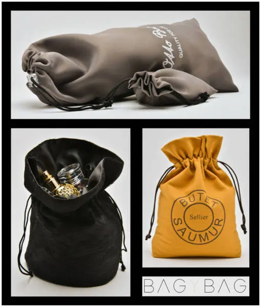 Coton, Coton Bio, Coton recyclé, toile de jute, cordons, teinture Origine France Garantie chez Bagybag