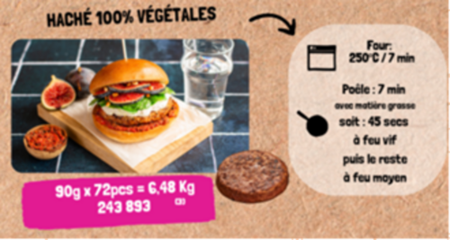 HACHÉ 100% VÉGÉTAL (110gx20) (2,2kg) 243893