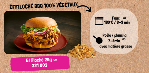 EFFILOCHÉ GOÛT BBQ 100% VÉGÉTAL (2kg) 321003