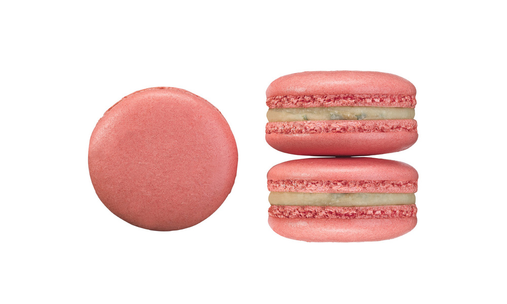 Ganache fraise et basilic feuille infusé