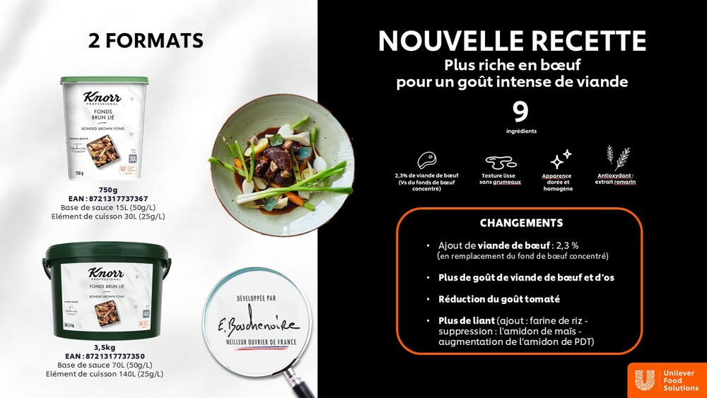 FONDS BRUN LIE KNORR / NOUVELLE RECETTE