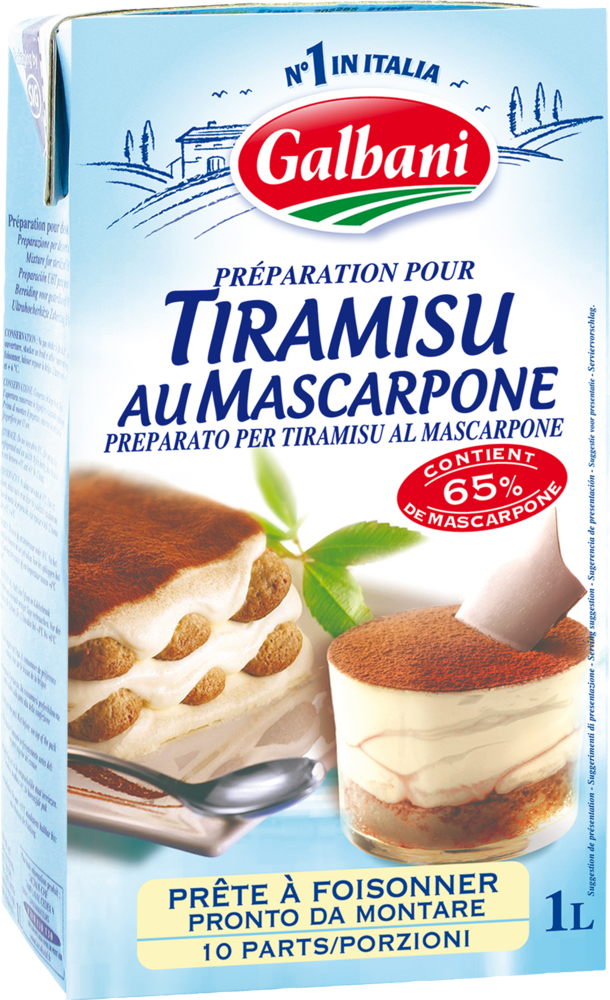 PREPARATION SUCREE AU TIRAMISU GALBANI