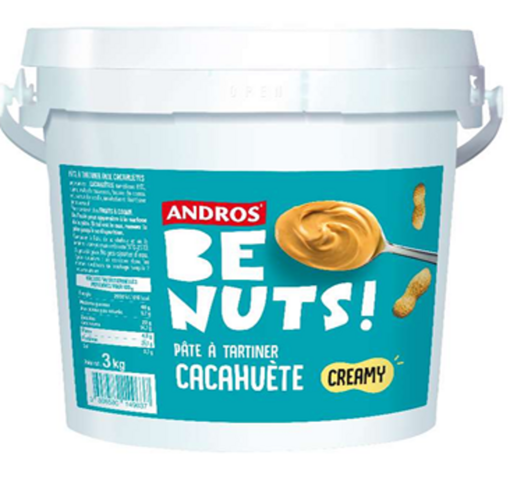 PÂTE A TARTINER CACAHUÈTE ANDROS BE NUTS 