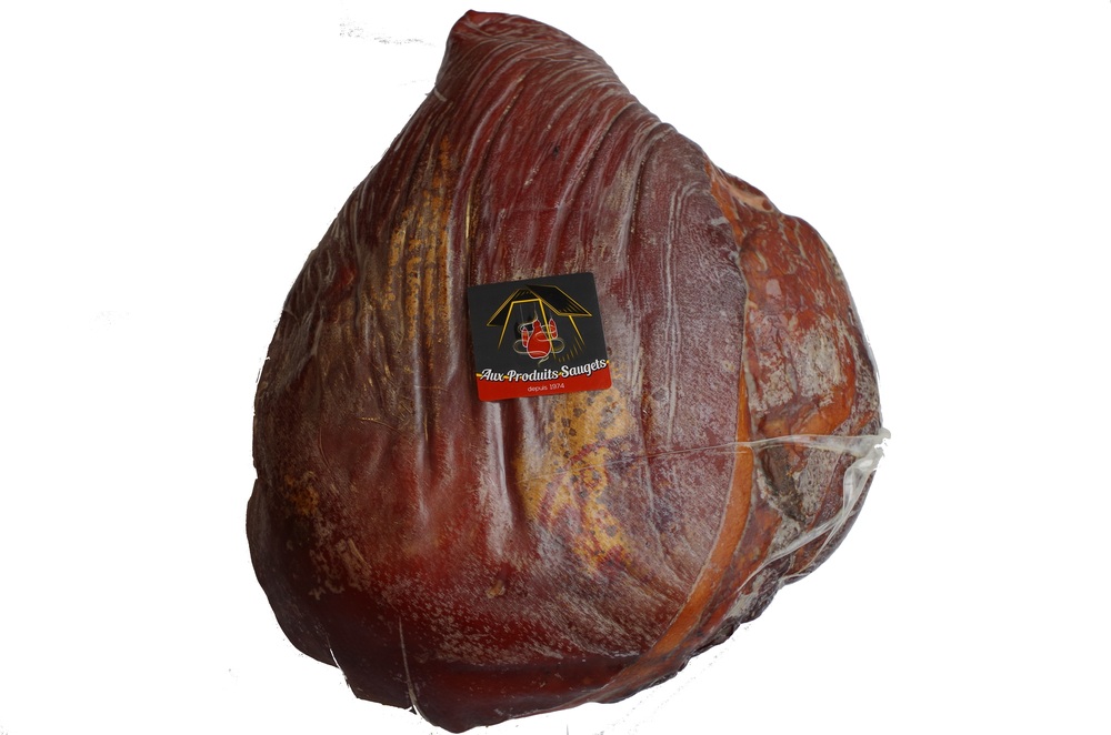 Jambon désossé reconstitué cru fumé 