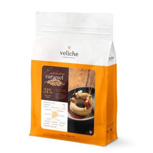 Veliche Euphoria - Pastilles Caramel Chocolat Blanc Pointe de sel