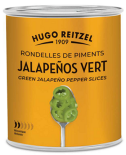 Piments Jalapenos Vert en Rondelles