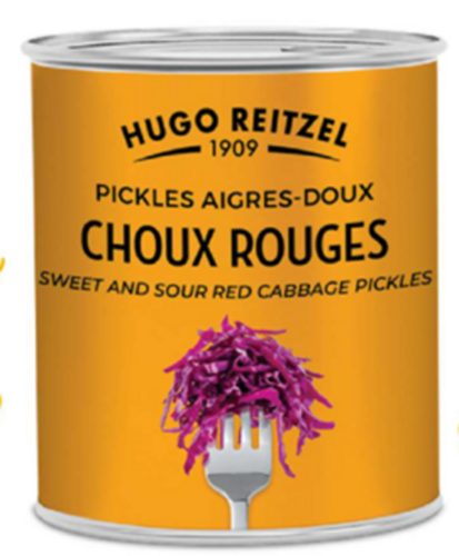 Pickles de Choux Rouges boite 4/4