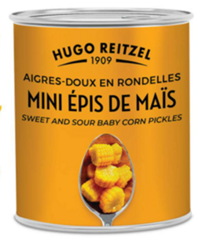 Pickles de mini épis de mais boite 4/4