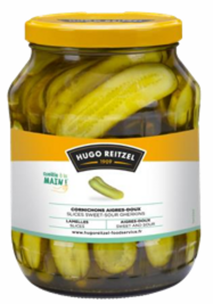 Cornichons Rondelles Rustique Bocal 170cl