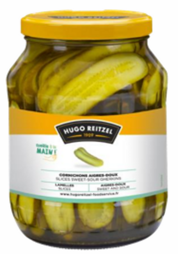 Cornichons Rondelles Rustique Bocal 170cl