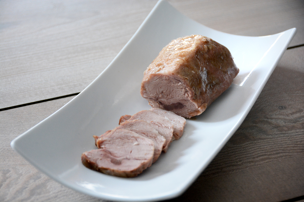 PALERON DE PORC CONFIT A LA GRAISSE DE CANARD 250/350G sous-vide