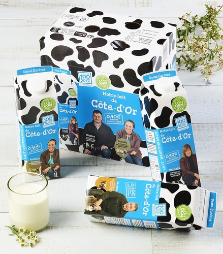 Notre lait 100% Côte d'Or 1/2 écrémé