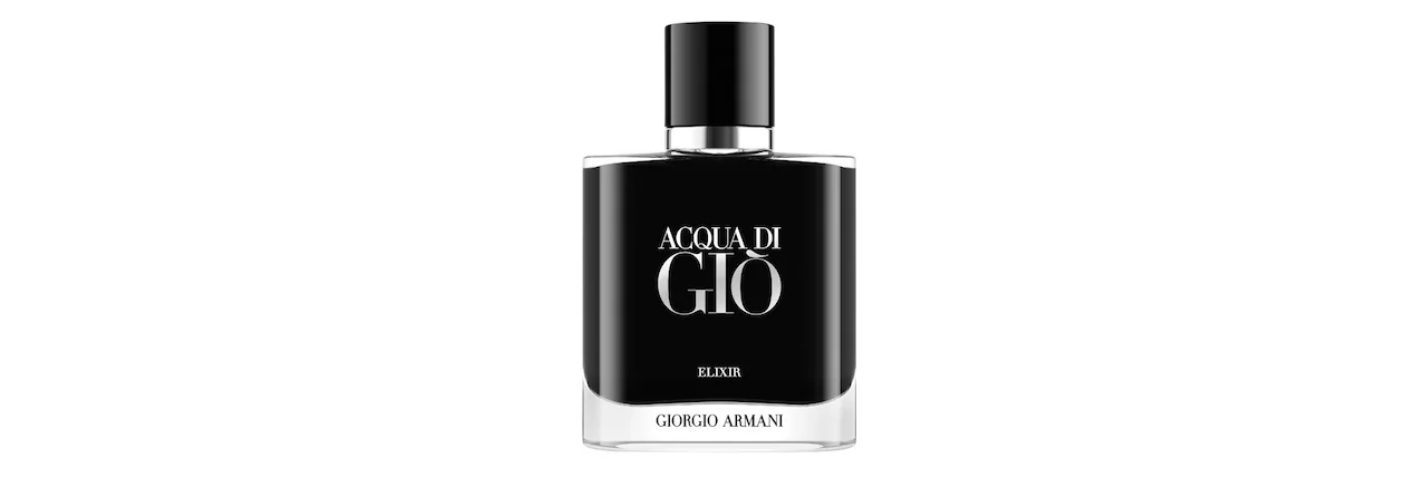 Bormioli Luigi signe le flacon d’Acqua di Giò Elixir de Armani
