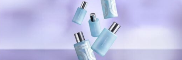 Six flacons cylindriques en verre légers, recyclables et rechargeables