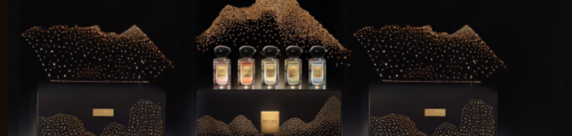 Armani Beauty dons golden pearls