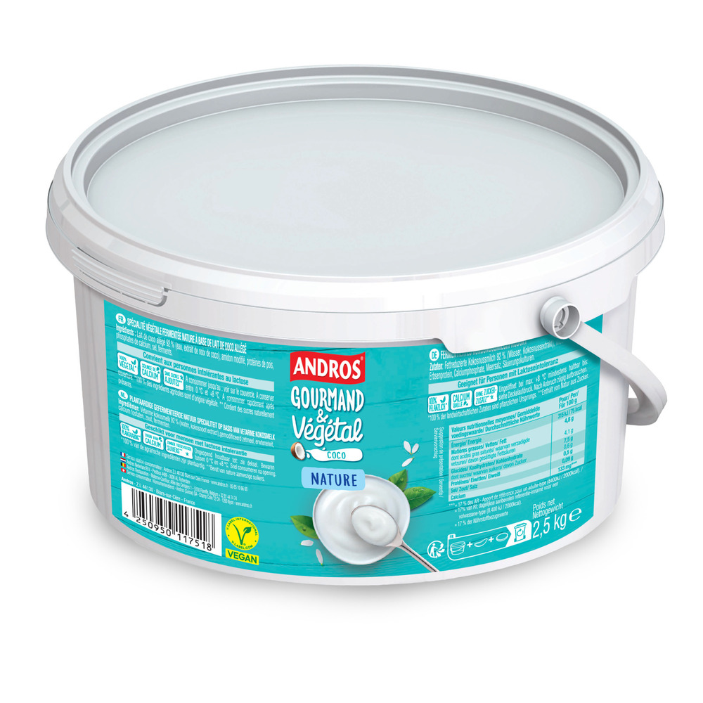 Ref. 303502 Yaourt brasse végétal nature 2,5KG VGI