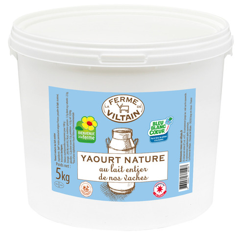 Ref. 212785 Yaourt nature au lait entier BBC 5 KG