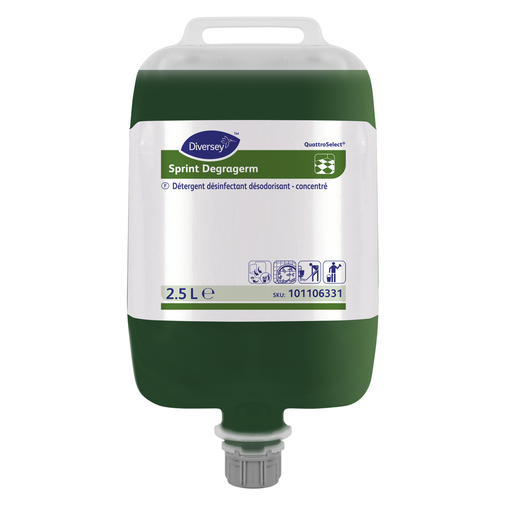 Détergent désinfectant surodorant  Degragem QS en poche 2,5 L  DIVERSEY TP2