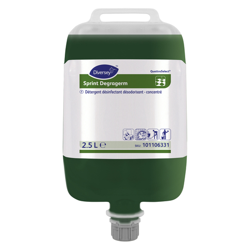 Détergent désinfectant surodorant Degragem QS en poche 2,5 L DIVERSEY TP2