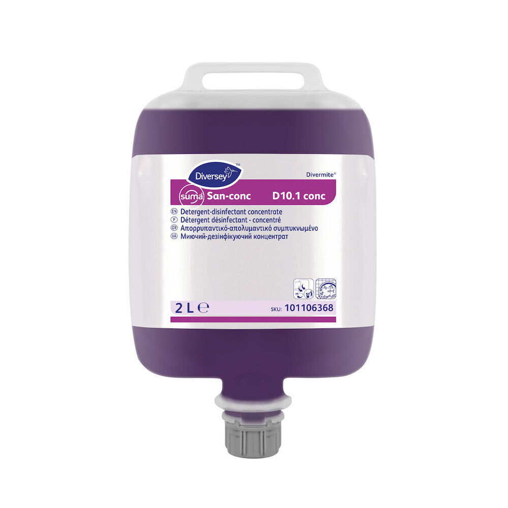 Détergent désinfectant concentré  San-Conc D10.1 Divermite en poche  2 L SUMA TP4 