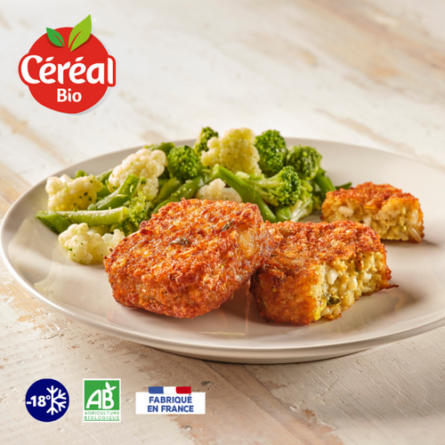 Ref. 296619 Carré seitan pomme de terre emmental BIO 50G